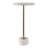 Jackins Modern Side Table With Quartz Top And Slim Metal Base - Stylish Accent For Living Room Or Small Spaces - Narrow End Table For Home Decor - 24", White-2052661928
