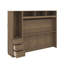 Lit escamotable double avec garde-robe, tiroirs et tablettes ouvertes