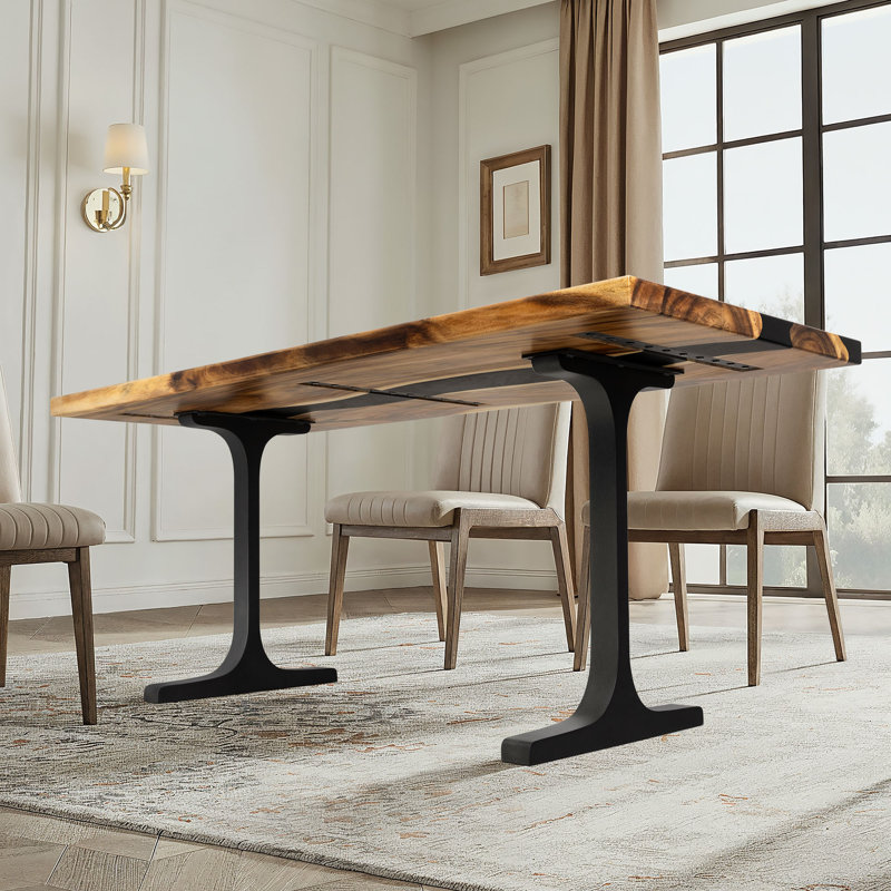 Wineglass Rectangle Dining Table, 30.4"H x 72"L x 30"W
