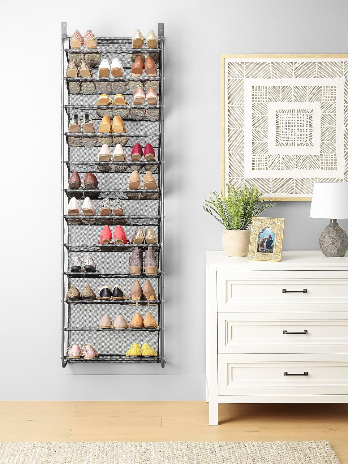 Rebrilliant 36 Pair Hanging Shoe Organizer | Wayfair