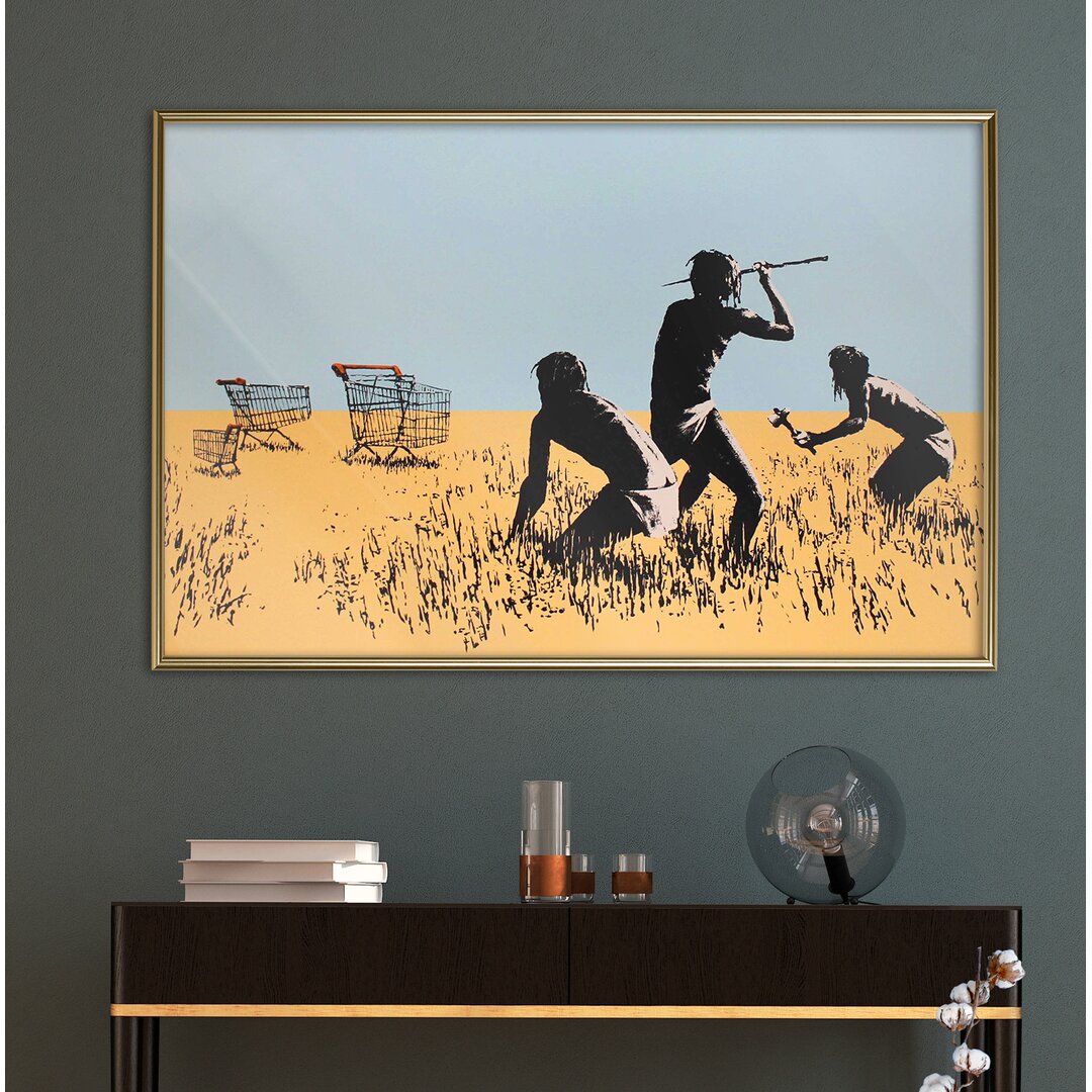 Gerahmter Grafikdruck Banksy Trolley Hunters