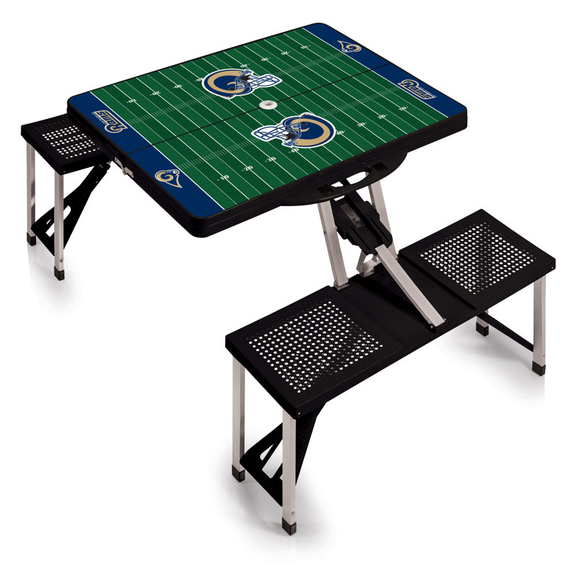 Philadelphia Eagles Black Rectangular Sports Theme Picnic Table