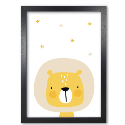 Scandi Lion And Stars - Painting