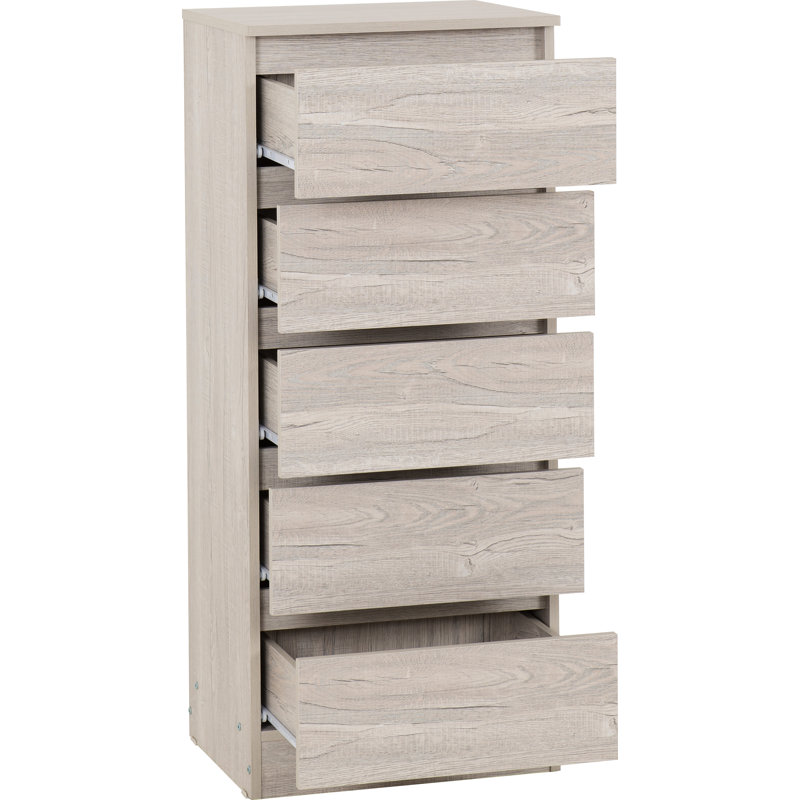 Malvern 5 Drawer Narrow Chest