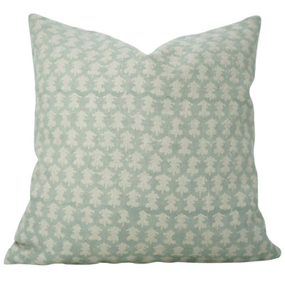 Housse de coussin Fabividine Boho, lin pur, gris, Traz