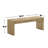 Wooden Dining Bench With Rounded Corners In Oak