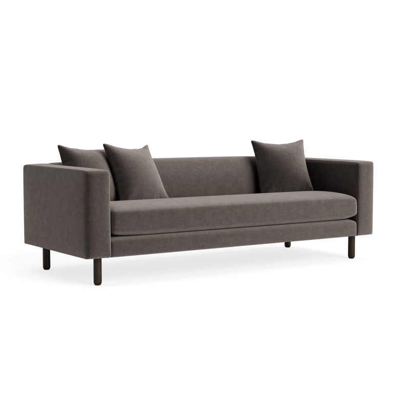 MTO - Mono 82" Sofa, Storm Velvet