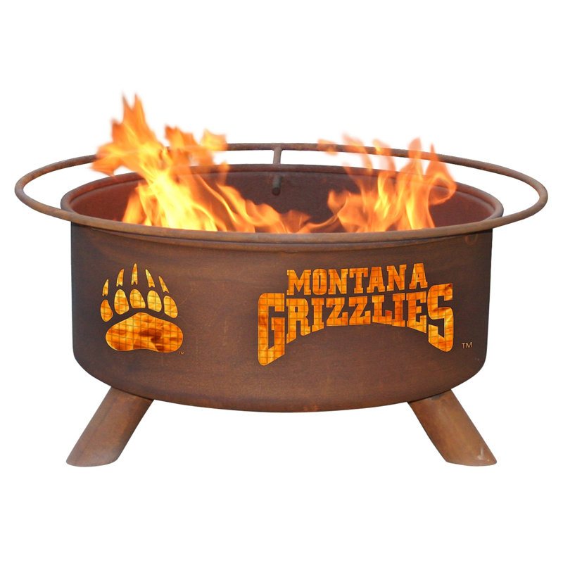 Collegiate Series Round Steel Fire Pit, Montana