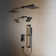 Crozet Pressure Balance Shower System with Dual Shower Head and Hand Shower with Slide Bar (Valve Included)