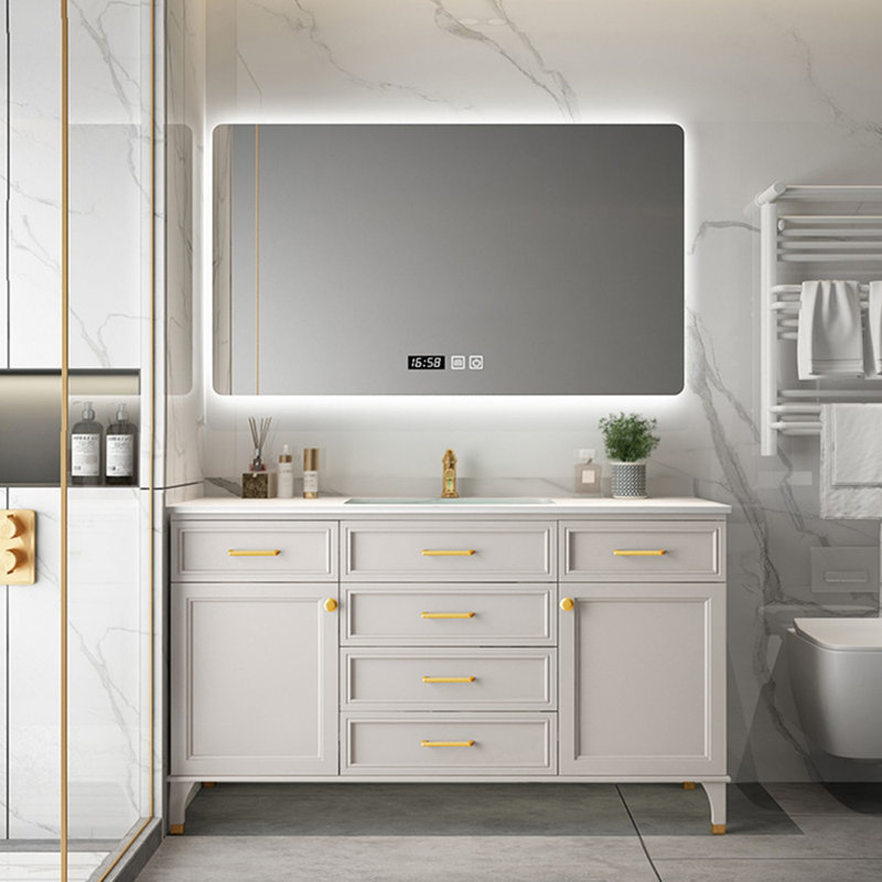 Meuble-lavabo Nordic, H 32,7 po x l 51,2 po x P 21,7 po, Beige