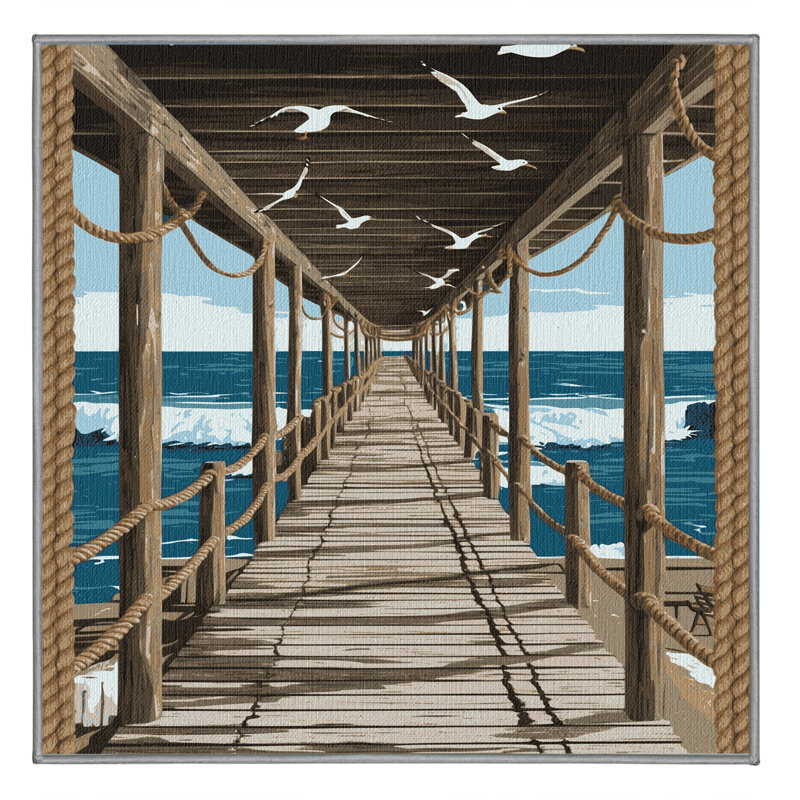 Tapis côtier lavable, Carré 3 pi
