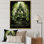 «Kiados Green Buddhism Bodhi Tree I», reproduction d'art sur toile