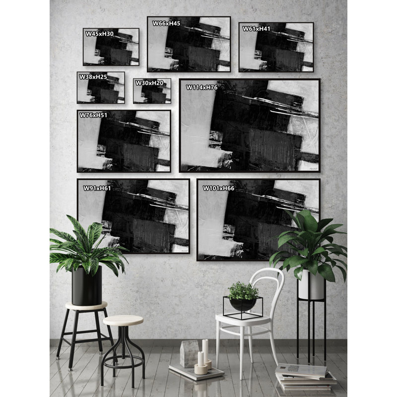 Unshakable by Marmont Hill - Floater Frame Painting on Canvas, 41cm H x 61cm W