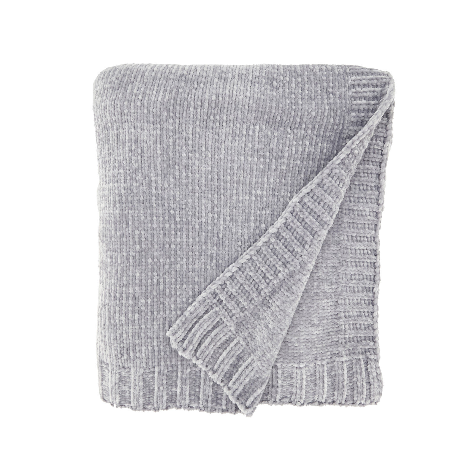 Carley Knit Throw Blanket, Gray