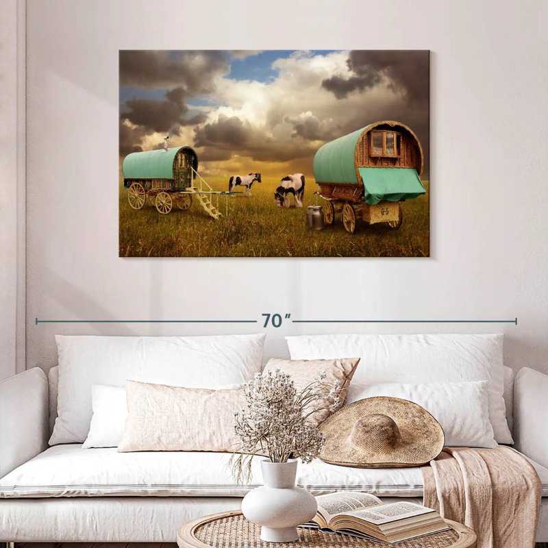 Gypsy Caravan Wagons, 30" H x 45" W
