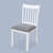 Kendall Rubberwood Dining Chairs with Cushioned Seats-111087595-111087592