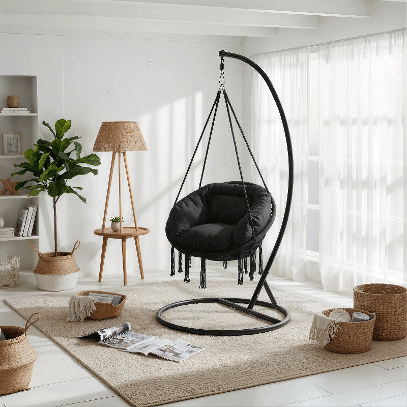 Ladouceur hammock chair, Noir, Noir