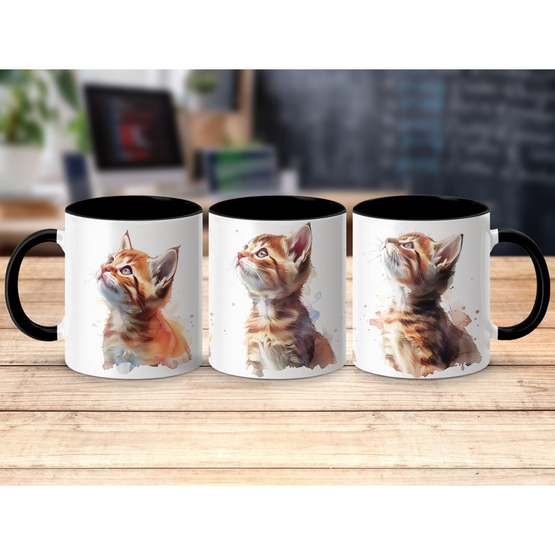 Ceramic Coffee Mug, Black, 2