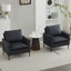 Fauteuil d'appoint en similicuir, fauteuil Clue-2132189743
