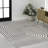 Odense High-Low Minimalist Angle Geometric Black/White Rug-1571916743