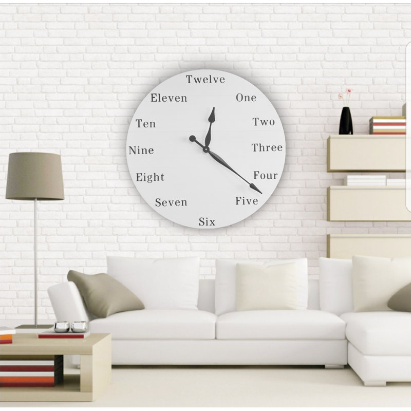 Horloge murale surdimensionnée Beason, Grand