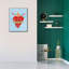 Toile épique Graffiti «Frida Heart 2» par Farida Zaman, 26 po x 34 po-1560993493