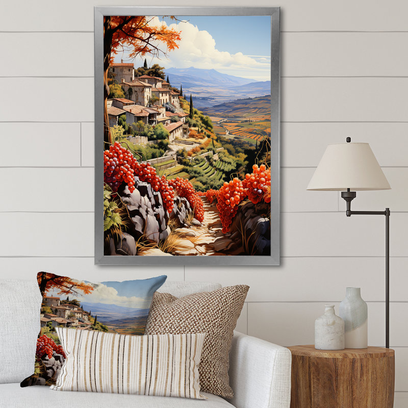 Fauvisme espagnol Hacienda III - impression, H 44 po x l 34 po x P 1,5 po, Cadre photo argenté