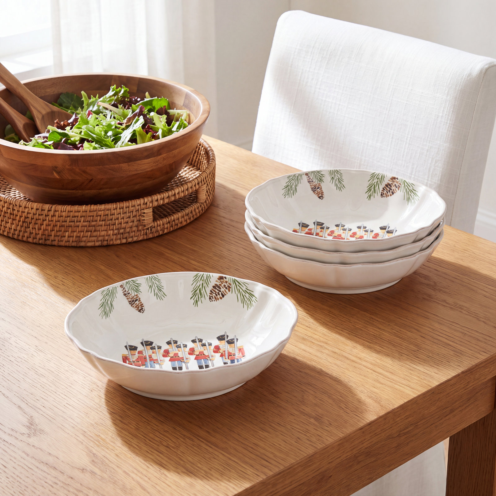 Costa Nova Nutcracker Soup/Pasta Bowl