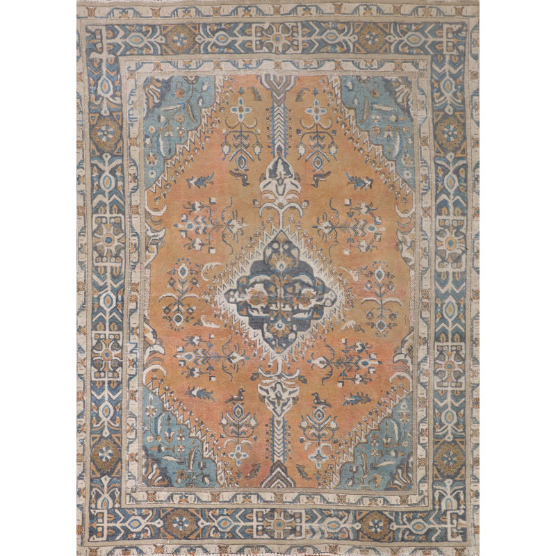 Tapis géométrique traditionnel 6 x 8