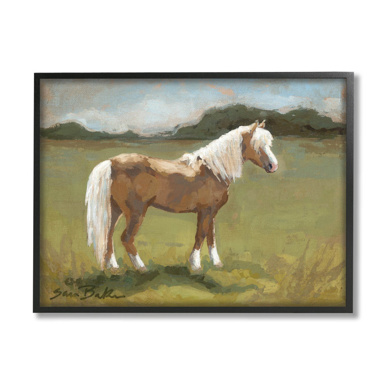 Art champêtre, art champêtre, Giclée encadrée noir minuit, H 11 po x l 14 po x P 1,5 po