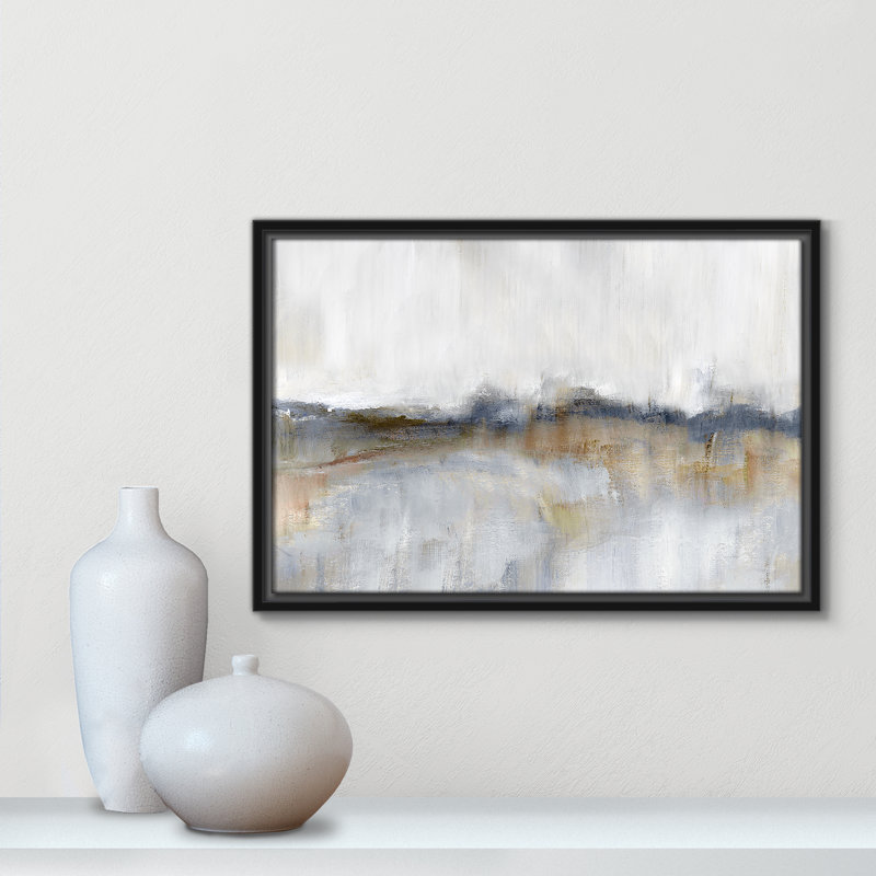«Autumnal Tide» par Nan - reproduction sur toile flottante, H 13,5 po x l 19,5 po, Espresso