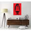 « rire now on red », reproduction d’impression sur toile tendue-27834722