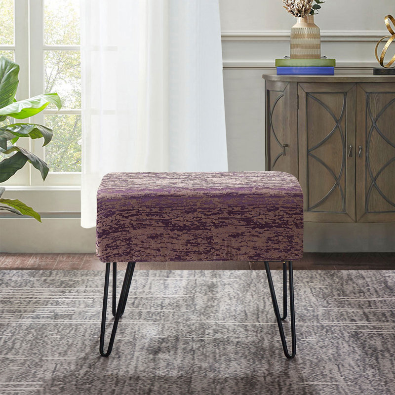 Nipinnawasee Upholstered Ottoman, Orchid Mist