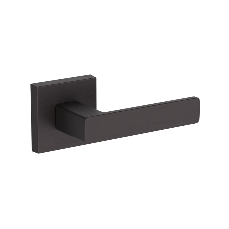 Sharpe Full Dummy Lever with Contemporary Square Rose in Venetian Bronze, Venetian Bronze