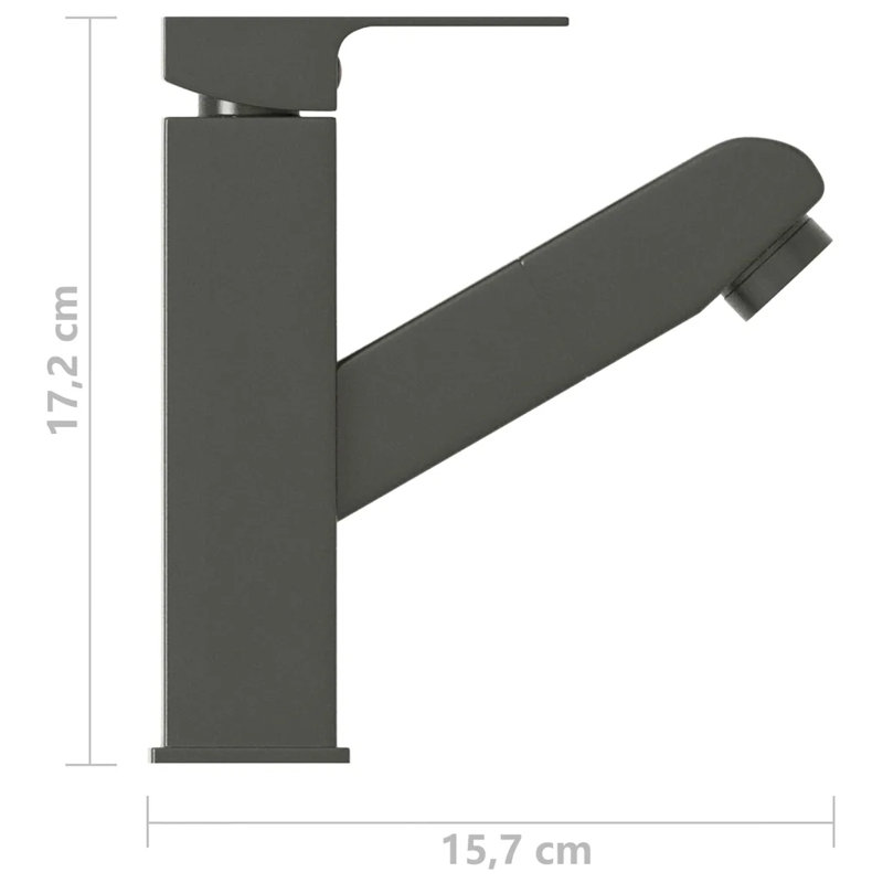 Karp Belfry Mono Basin Mixer, Dark Grey
