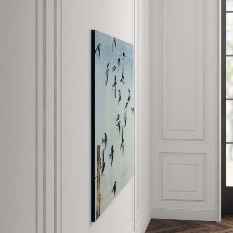 Sparrows Print by Chelsea Art Studio, 54" H x 76" W x 1.5" D, Outdoor
