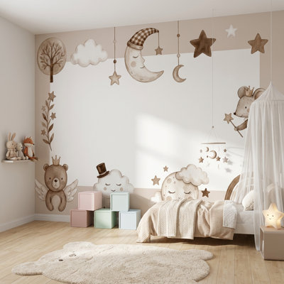 Tree Silhouette Wallpaper Woodland Nursery Wall Mural