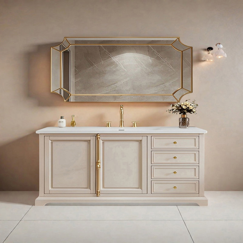 American modern style bathroom cabinet, 71""