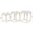 Cole And Grey Metal Nested Side End White Accent Table With Arched Cutouts Set