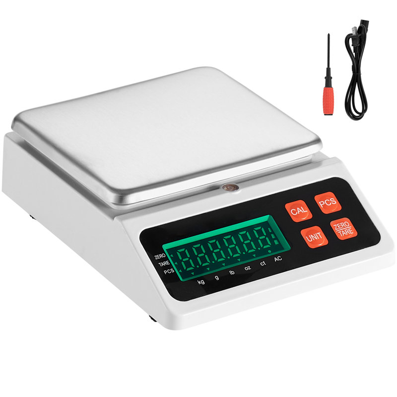 VEVOR 10 kg Capacity Digital Counting Scale with Stainless Steel Pan