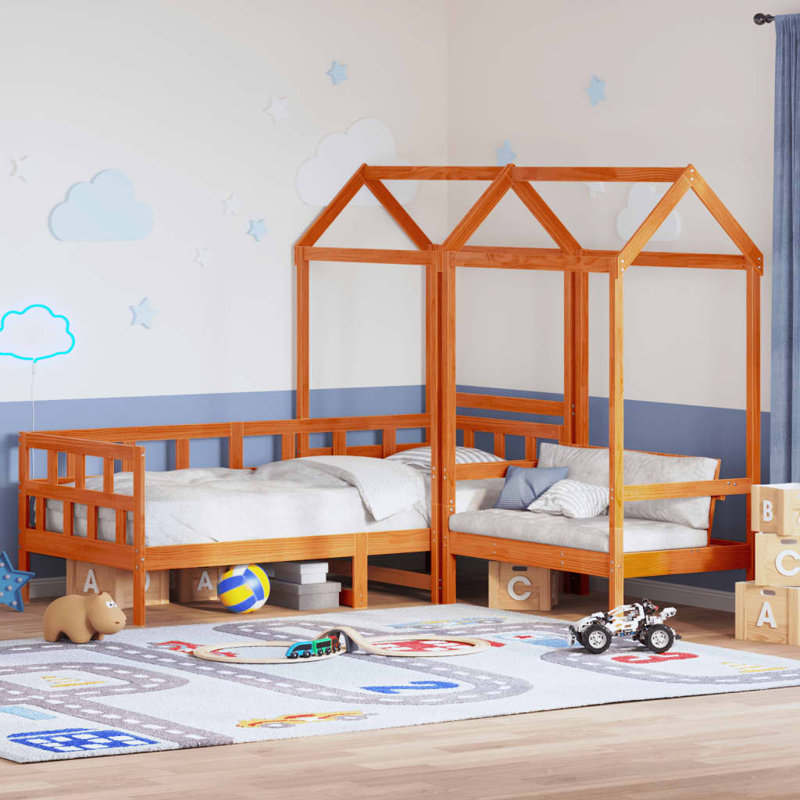 Zavier Solid Wood Daybed, 90cm x 200cm, Brown