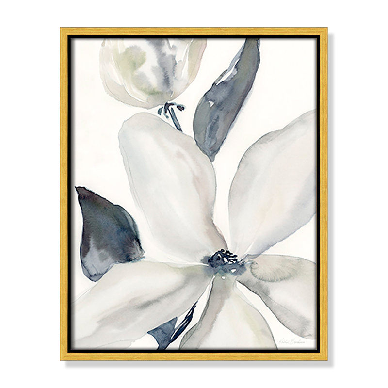 Reproduction du jour «Bloom II» par Kristen Brockmon, H 15,5 po x l 12,5 po x P 2 po, Or