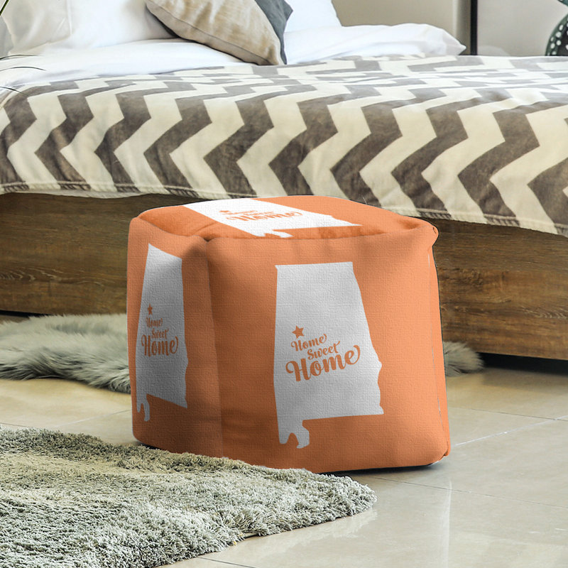 Repose-pieds à cubes tuscaloosa the home, Orange