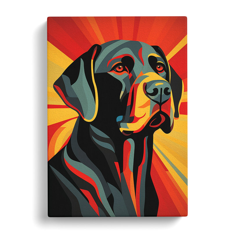 Labrador Retriever Deco No.2 - No Frame Print, 76cm H x 50cm W x 3cm D