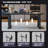 Modern black rectangular desk-914744650