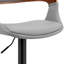 Chaise de bar réglable en hauteur à dossier bas 43 po avec repose-pieds-2002159368