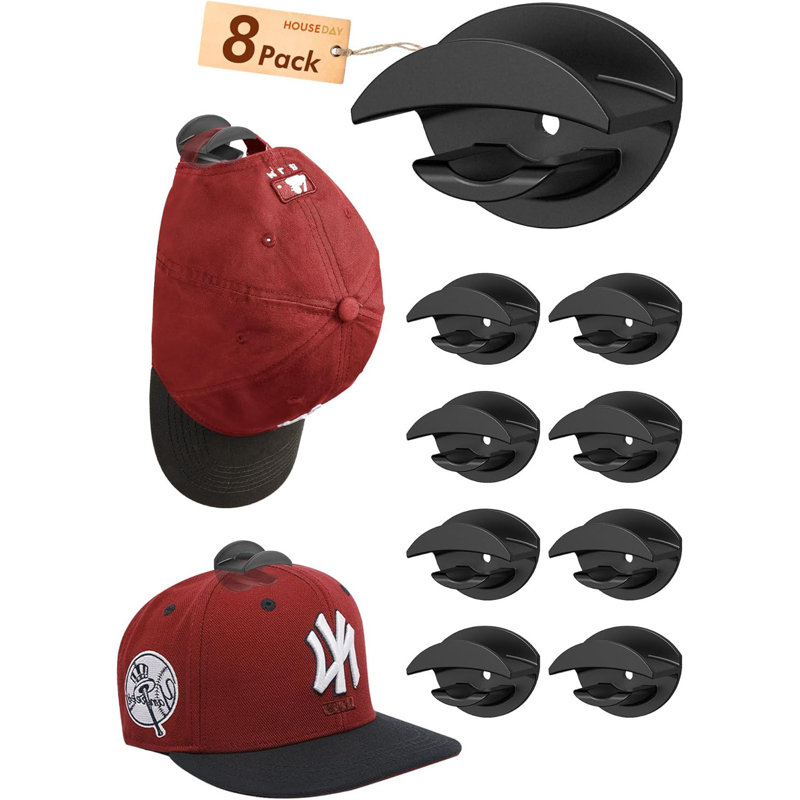 Ensemble de 8 crochets à chapeau pour mur