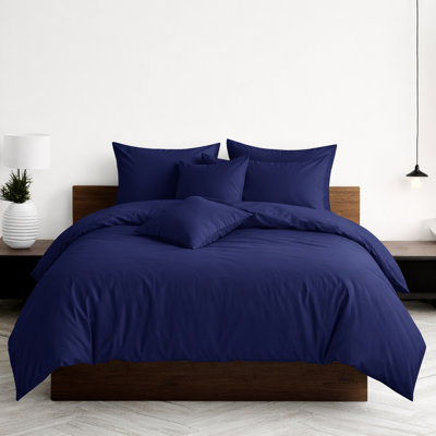 Luxury 3-Piece Dyed Duvet Cover Set With Pillowcases
