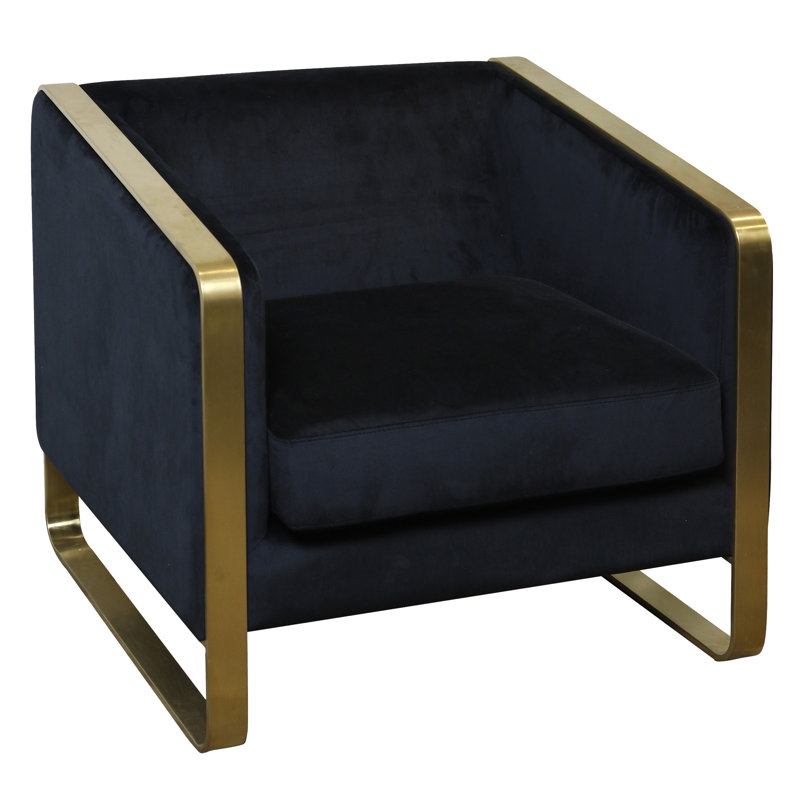 Chaise avec accoudoirs en polyester 31,8 po
