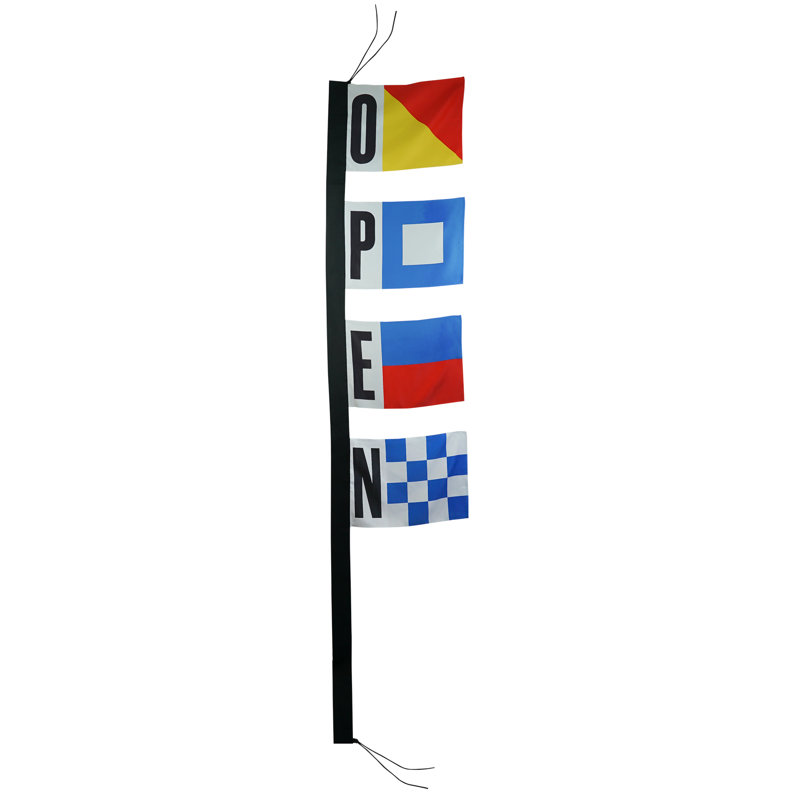 Bannière 4 sections Nautical Open 23 po x 72 po